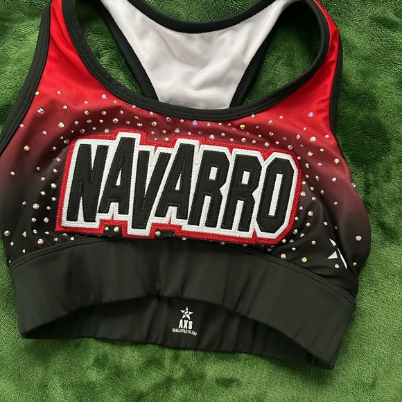 Navarro Cheer Sports Bra - Red and Black - Picture 4 of 4